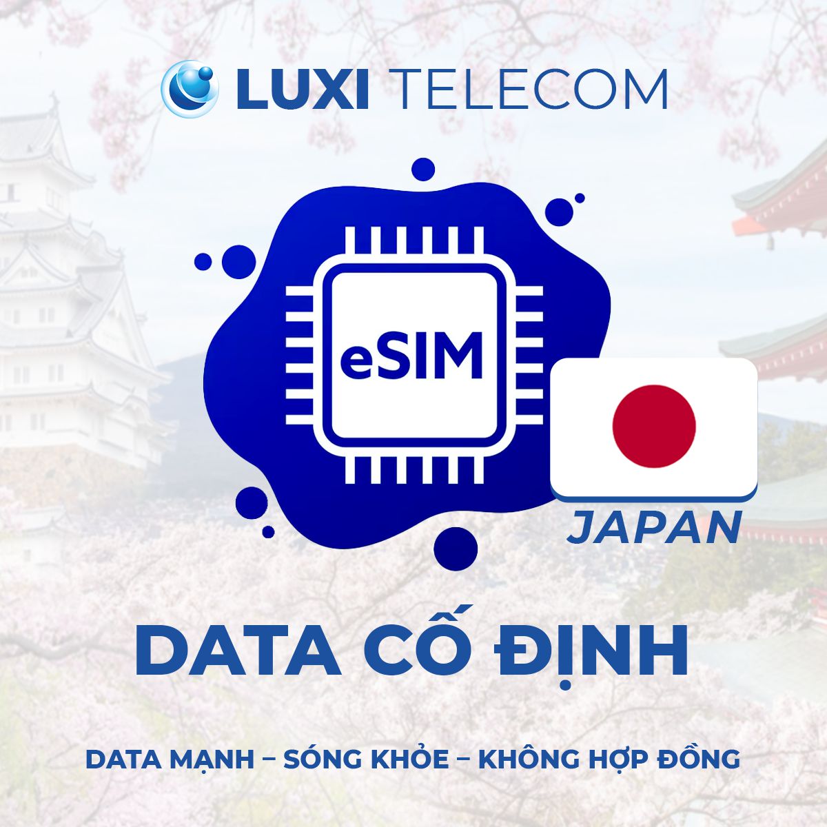 eSIM Nhật Bản Dung Lượng Cố Định