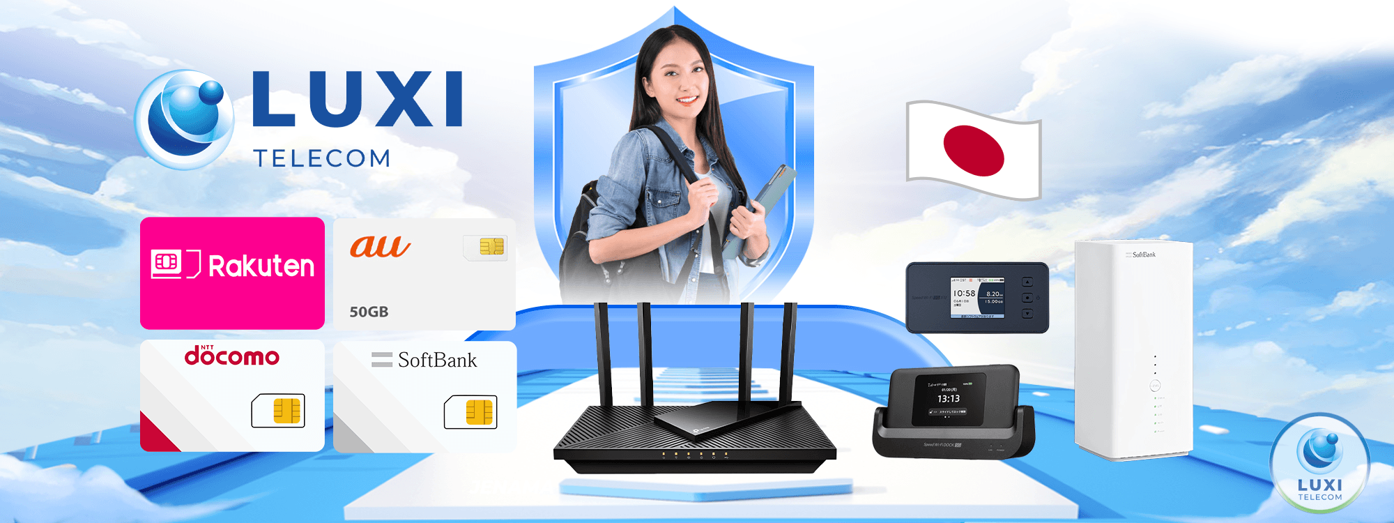 SIM Nhật Bản giá rẻ – LuxiTelecom