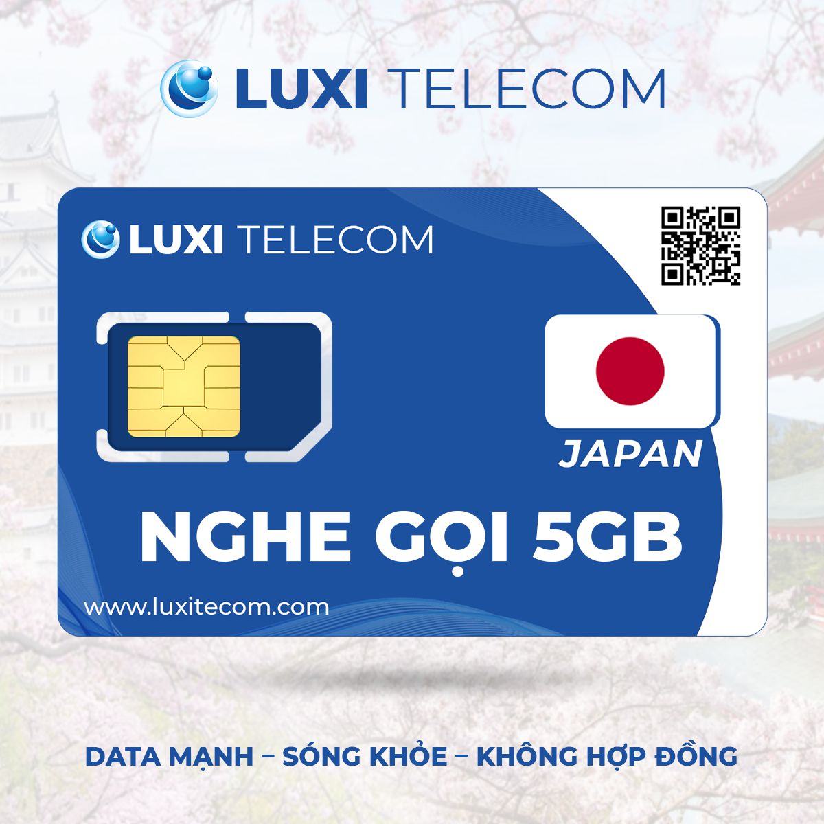 SIM Nghe Gọi Docomo 5GB